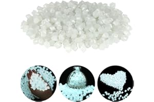 HDHGXUJRD Leuchtsteine Edelsteine für Kinder,300 Stück kieselsteine Leuchtsteine Garten,Muggelsteine Glassteine Gartendeko,Weiß Diamant,Edelsteine,Leuchtende Steine für Kinderzimmer,Aquarium Deko,Vasenfülle