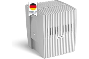Venta Luftbefeuchter LW15, sehr leise 22 dB(A), energieeffizient 3 Watt, hygienische Kaltverdunstung ohne Filter, 5 l-Tank, bis 25 m², mit Duftfunktion