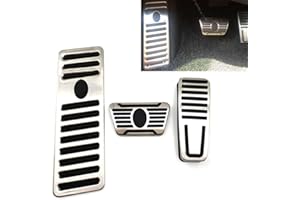 GZYF AT Gear Accelerator Gas Pedal, Foot Rest Pedal & Foot Brake Pedal for Maserati Levante 2010-2019, Quattroporte 2014-2019, Ghibli 2014-2019