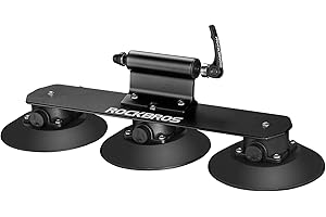 ROCKBROS Porte de Vélo pour Toit Voiture Fixation Ventouse Rouge pour 1 Vélo