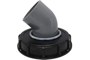 EXUBERIA Filtre De Couvercle IBC Lavable en Nylon,Filtre IBC en Nylon Lavable avec Couvercle pour Réservoir d'eau De Pluie IBC 1000 litres?Le Calibre A 90 ° Et 45 ° Options?