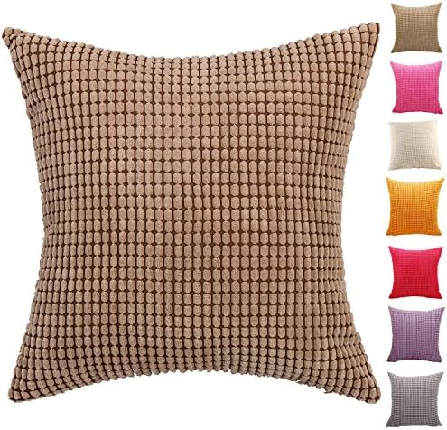 Corn Kernels Corduroy Home Decor Throw Sofa Car Cushion Cover Pillow Case,9 Colors 10 Size