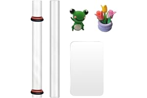 MODURIO Polymer Clay Tools Kit, Acrylic Clay Rollers with Sheet, Clear Acrylic Board and 2 Rolling Pin with 2 Thickness Rings, Polymer Clay Fimo Kit for Molding, Sculpting & DIY Art Projects