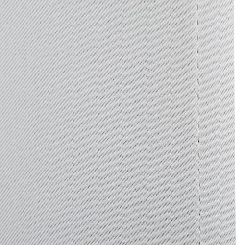 Deconovo Verdunkelungsgardine mit Ösen Gardinen Wohnzimmer Vorhang Blickdicht 260×140 cm Grau Weiß - 6