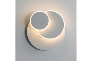 Toolight Applique Murale LED, Lampe Murale Moderne Interieur 15W, Créatif Eclipse 3 en 1 350° Rotatif Applique Murale, 3000K Lumière Blanche Chaude, Eclairage Lumière Pour Salon Chambre Tete de Lit