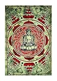 Buddha Meditation & Lotus Flower Tapestry, Indian Tapestry, Indian Hippie Wall Hanging/ Dorm Divider,Picnic Blanket, Beach Blanket, Table Cloth By MONIKA ENTERPRISES (MOGI)