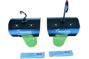 GENÉRICO 2 Trampas Profesionales y 2 atrayentes para Velutina VespaCatch Veto Pharma: Control Efectivo de Avispas Asiáticas, avispones y Avispas para Apicultores y Jardines