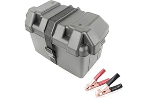 MIDMARINE Medium Leisure Battery Box - for Group 24M Batteries + FREE Battery Clamps