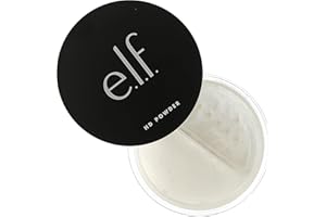 e.l.f. High Definition Powder, cipria in polvere, leggera, a lunga tenuta, crea un effetto soft focus, nasconde linee sottili e imperfezioni, Sheer, finish luminoso 8 g (0,28 oz)