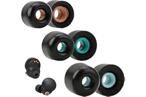 OMCGG 3 Pairs Replacement Memory Foam Earbud Tips for Sony WF-1000XM4 and WF-1000XM5 Wireless Earbuds, Noise Reduction Sound Enhancement Padded Earplugs In Loop Replacement Buds (S/M/L)