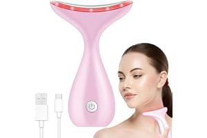 ZFZZC Masajeador Cara Cuello Antiarrugas,masajeador facial cuello y cara, EMS Lifting para Aclarar Líneas del Cuello, masajeador de dispositivo de tonificación facial, Masajeador facial contra arrugas