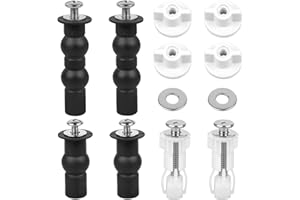 APKPESTERML WC Sitz Befestigung, Toilettensitz Behoben Schraube Universal WC-Sitz Befestigungsset Robuste Toilettensitzschrauben Ersatzteile Zubehör Toilettendeckel Befestigung Erweiterungsbolzen aus Gummi
