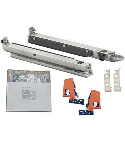 Cajones Extensibles MOVENTO Con BLUMOTION S - Extensión Total, Soporta 40 Kg, Largo 450 Mm, Para Cocina Y Muebles