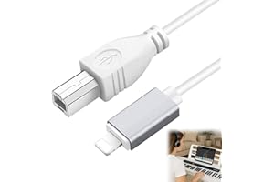 Seefey 1,5 m Cavo Midi USB Tipo B, Cavo Stampante USB Tastiera Midi, Microfono, Interfaccia Audio ecc, OTG Compatibile con i Phone, Dispositivi iOS, Interfaccia Audio & Microfono