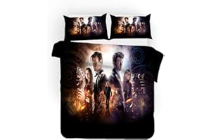 Agmdno Doctor Who Bettwäsche-Set,kinderbettwäsche,Bettbezug 135x200cm + Kissenbezug 80x80cm,bettwäsche Mädchen Jungen,personalisierte (A07,135x200cm+80x80cmx1)
