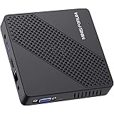 MINIS FORUM Mini PC Fanless Celeron N4020 (up to 2.8GHz) 4GB DDR4/64GB eMMC Mini Desktop Computer HDMI and VGA Port 2.4/5.8G 