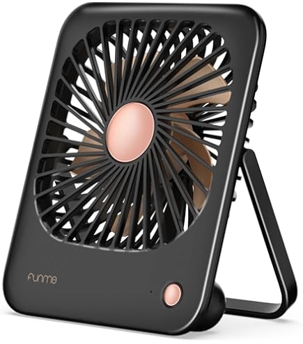 USB-bureauventilator, mini-ventilator met 4 snelheden, oplaadbare ultrastille desktopventilator, 90 ° tafelschuddende persoonlijke ventilator voor kantoor thuis(Zilver