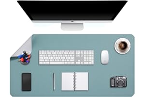DOBAOJIA Große Schreibtischunterlage XXXXL, Schreibtischmatte, Desk Pad, Schreibtischschutz, Schreibblock, für Laptop/Tastatur/Maus, Doppelseitige Verwendung PU Leder Wasserdicht 120 x 60cm