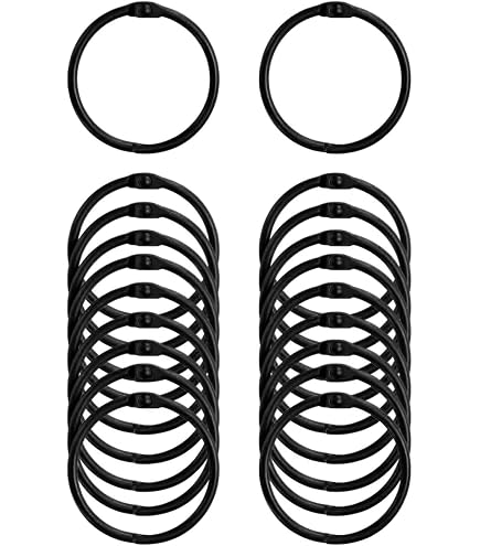 ROEOWENE 150 Anneaux De Livre Métal 25mm - Anneaux Reliure Articulés Pour Cahiers, Scrapbooking & Albums