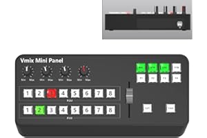 ZTIANFOTO TYSTVideo Vmix - Panel de control de vídeo Vmix Midi2.0 para Vmix OBS YouTube Ins Radio TV (sin salida de Tallyt)