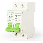 DEWIN DC Circuit Breaker,1000V 25A Miniature Automatic Switches Photovoltaic Circuit Breaker with Overload and Short Circuit