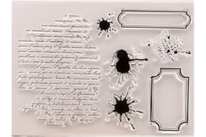 PDTXCLS fivekim Words DIY Silicone Clear Stamp Cling Seal Scrapbook Embossing Album Decor Craft