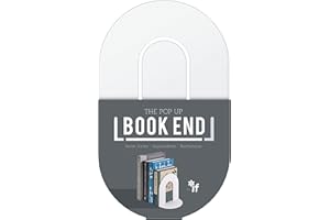 IF The Pop-Up Book End, Single Bookend, Contemporary Colours - White
