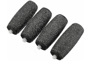 [4 Pack] Finedeco Extra Coarse Replacement Rollers Compatible with Scholl Velvet Smooth Diamond Pedi Hard Skin Remover Refills