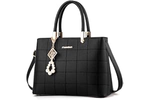 AlwaySky Women Fashion Handbag Designer Tote Purse Top Handle Bag with Beautiful Pendant