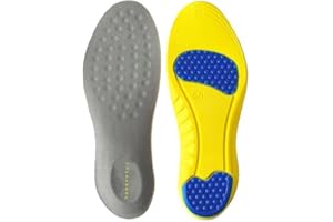 HOMENATUR Plantillas Gel Hombre Trabajo Mujer - Uso Diario Calzado Deportivo - Diseño Flexible y Transpirable - Cuidado de Pies - Silicona Foam Memory Alivio Taloneras - Padel Ciclismo (L)