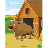 Toros libro para colorear 1