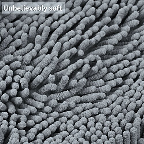 Leefrei Anti-Rutsch-Beschichtung Badematte /Badvorleger /Badteppich / Duschvorleger (50x80cm, Graux2er) - 3