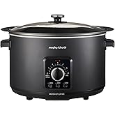 Morphy Richards 6.5L Easy Time Slow Cooker, Automatic Heat Settings, Keep Warm Mode, Hob Proof, Countdown Indicator, Dishwash