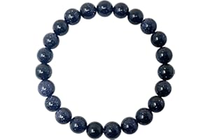 cotigo Bracciale in pietra naturale – Bracciale in filo elastico con perle di pietra naturale – varie pietre semi-preziose per donna, uomo yoga regalo