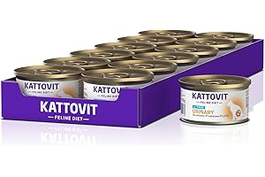 Kattovit - Urinary mokra karma dla kotów | mokra karma dla kotów jako pełnoporcjowa karma w puszce. Karma dietetyczna dla dorosłych kotów z chorobami dróg moczowych | 12 x 85 g tuńczyka