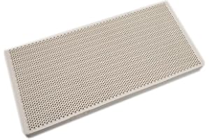 METER STAR Piezas de calentador de gas de alta eficiencia con placa de cerámica ardiente 17,5 cm x 7,5 cm x 1,4 cm Quemador de infrarrojos de nido de abeja de repuesto