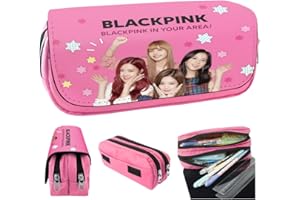 MIFKLMV Astuccio per Matite di Grande Capacità Astuccio per Student Blackppinkk Astuccio scolastico Borsa per Matite per ragazze, ragazzi, studenti, bambini -A