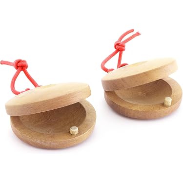 Castagnettes En Plastique A-Star - 2 Pièces | Bloc Rythme Percussion Pour Débutants & Écoles