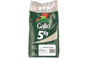 Riso Gallo Vegan Riso Arborio Rice, 5 kg (Pack of 1)