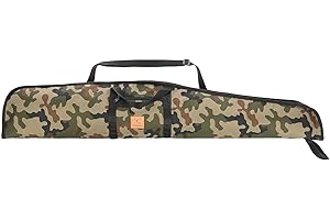 Granori Abschließbare Waffentasche gepolstert für Luftgewehr bis 120 cm | Gewehrfutteral Jagd Waffen Gewehrtasche Futteral mit Außentasche und Tragegurt