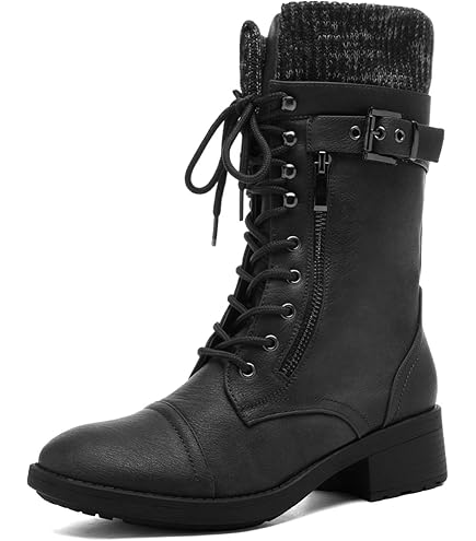 YXADGML Santiag Femme Bottes Hautes For Femmes, Style Rétro