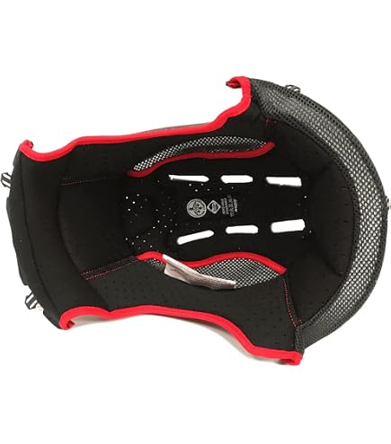 NOLAN - Interno Per Casco Clima Comfort, Taglia XL, Nero-Rosso | Per Modelli N40 Full Face