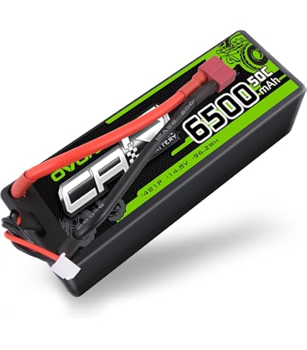 OVONIC Lipo-accu, 3 seconden, 11,1 V, 6500 mAh, 120 C, met EC5-stekker, Lipo -accu voor RC auto, vrachtwagen, Truggy, quadcopter, helikopter, vrachtwagen, boot, vliegtuig (2 stuks