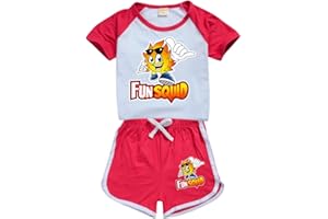 OAIXIUR Fun Merch Girls' Fashion Comfortable Shorts and Top 2Pcs Outfits