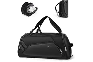 HYC00 Sac de Gym Femmes Hommes avec Compartiment de Chaussures et Poche Humide,Sac de Voyage pour Avion,Sport Gym Sacs Fourre-Tout Natation,Weekend Imperméable Sac de Bagage Sac de Nuit