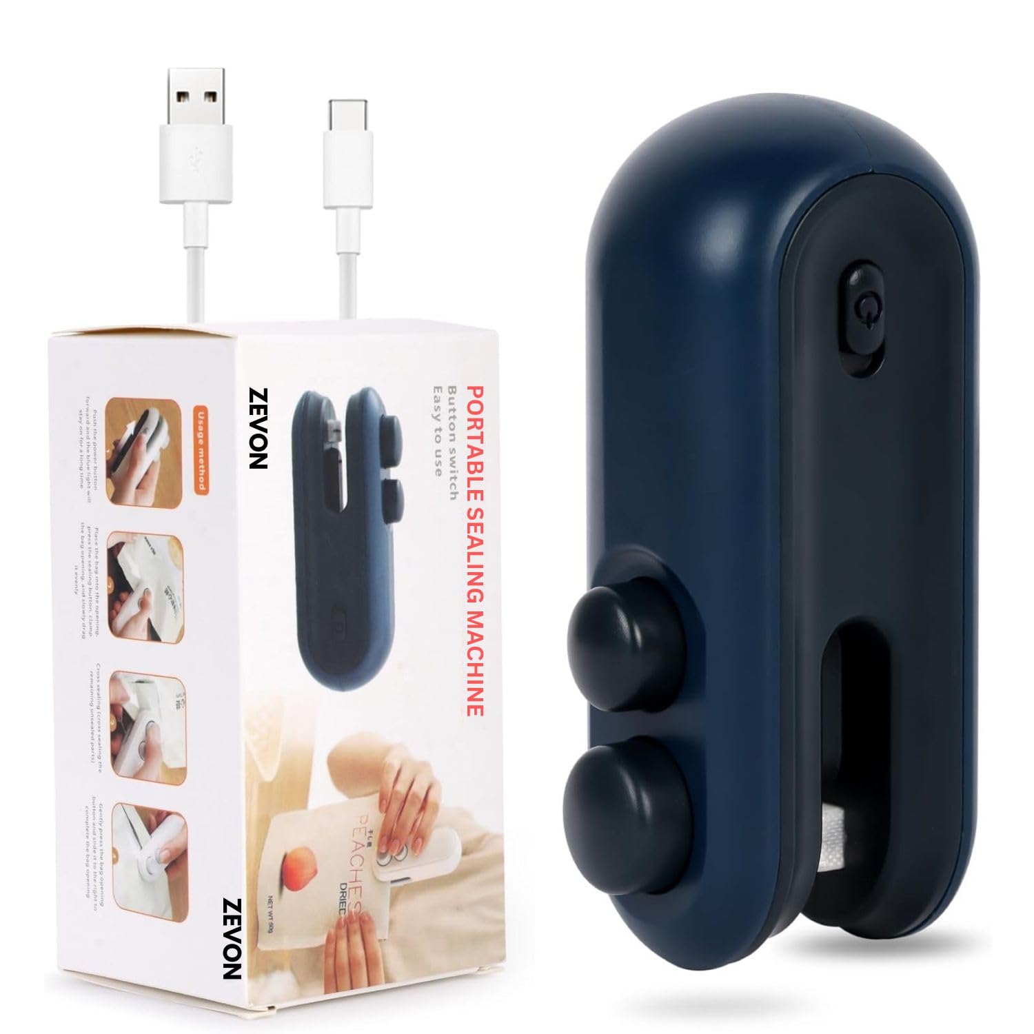 ZEVON Sealing Machine Review: Portable Mini Rechargeable 2-in-1 Bag Heat Sealer for Snacks & Plastic Bags