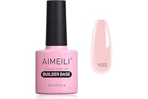 ‎AIMEILI AIMEILI Builder Base 8 in 1, Aufbaugel für Gelnägel Quick Building Nail Gel Unterlack Nail Strengthener Nagelverlängerung Nagelreparatur Gel 8ml - 1022