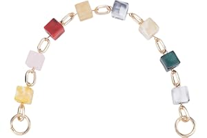 WADORN Tracolla A Catena In Acrilico, Borsa A Tracolla In Resina Da 44.5cm Manico A Catena Borsa Corta Borsa A Catena di Ricambio Charms Accessori Decorativi per Borsa A Tracolla, Colore Misto