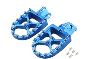 NICECNC Blau Geschmiedete Fußrasten Fussrasten Kompatibel mit Husqvarna TC65 17-18,TC85 14-17,TC125/FC250-450 14-15,TC250,TE/FE150-501 14-16,701ENDURO,701SUPER Moto 16-21,FS450 2015,Siehe Ausstattung