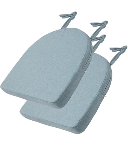 Set van 2 stoelkussens, 45 x 45 cm, met vulling, comfortabel zitkussen
